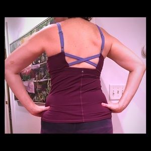 PRANA tank top XL dark purple